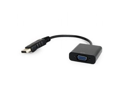 Adapter GEMBIRD A-DPM-VGAF-02 (DisplayPort M - D-Sub (VGA) F; 0,15m; kolor czarny)