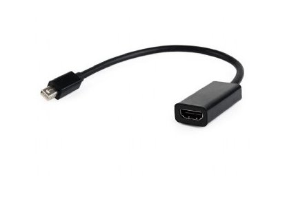 Adapter GEMBIRD A-MDPM-HDMIF-02 (Mini DisplayPort M - HDMI F; 0,15m; kolor czarny)