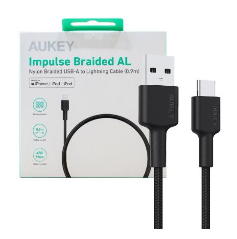 AUKEY CB-CD30 KABEL USB-C QC PD 0.9M 3A NYLON