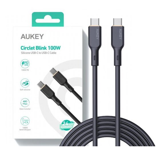 AUKEY CB-SCC101 KABEL USB-C QC PD 1M 5A 100W