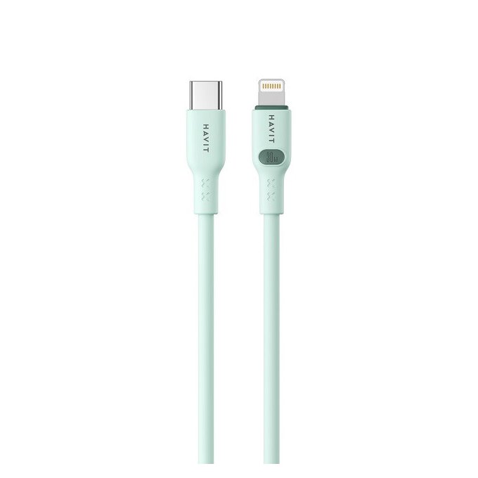 Kabel Havit Typ C-Lightning CB6281 1.0m (zielony)