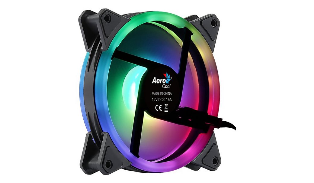 miniatura Wentylator AEROCOOL PGS DUO 12 ARGB 6pin 120mm (AEROPGSDUO12ARGB-6P)