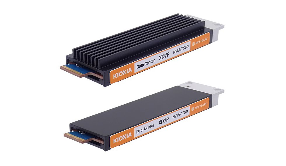 miniatura Dysk SSD Kioxia XD7P 7.68TB E1.S (9.5mm) NVMe PCIe 4.0 KXDZDRJJ7T68 (DWPD 1)