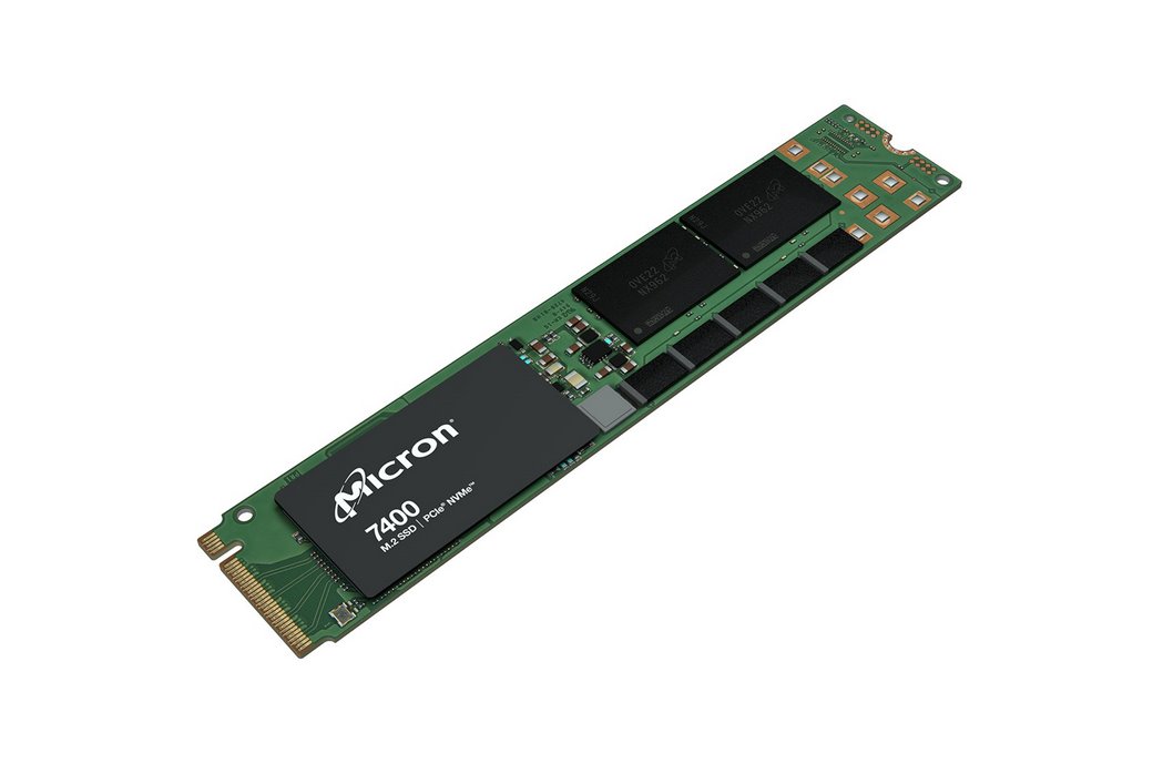 Dysk SSD Micron 7400 PRO 3.84TB M.2 (22x110) NVMe Gen4 MTFDKBG3T8TDZ-1AZ1ZABYY (DWPD 1) Tray