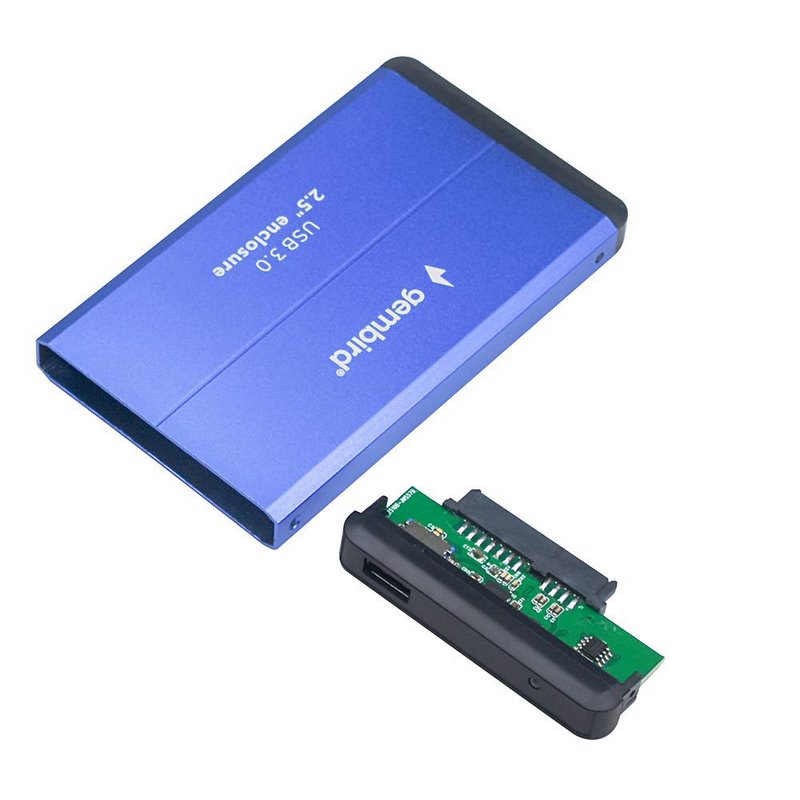 miniatura Obudowa GEMBIRD HDD/SSD USB 3.0 2.5" SATA, ALUMINIUM, NIEBIESKA (EE2-U3S-2-B)