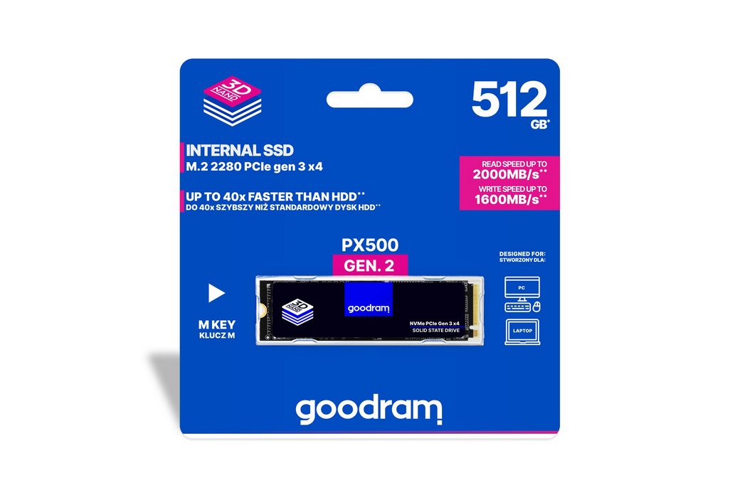 miniatura SSD GOODRAM PX500 M.2 512GB (SSDPR-PX500-512-80-G2)