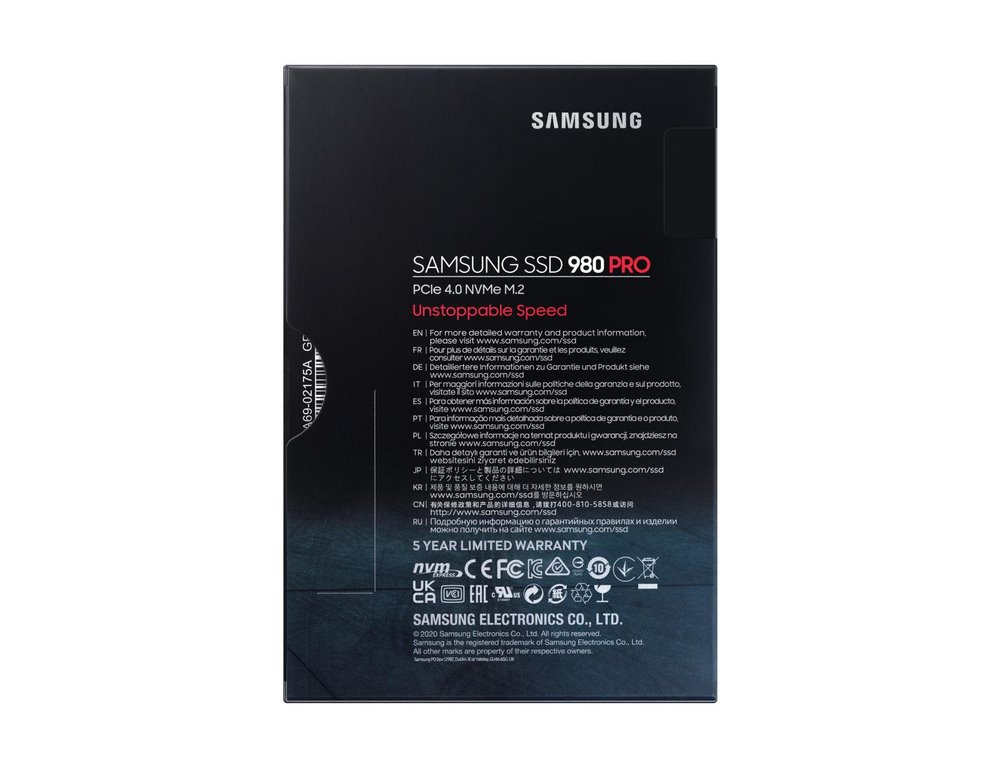 miniatura Dysk SSD SAMSUNG 980 PRO MZ-V8P1T0BW 1TB M.2