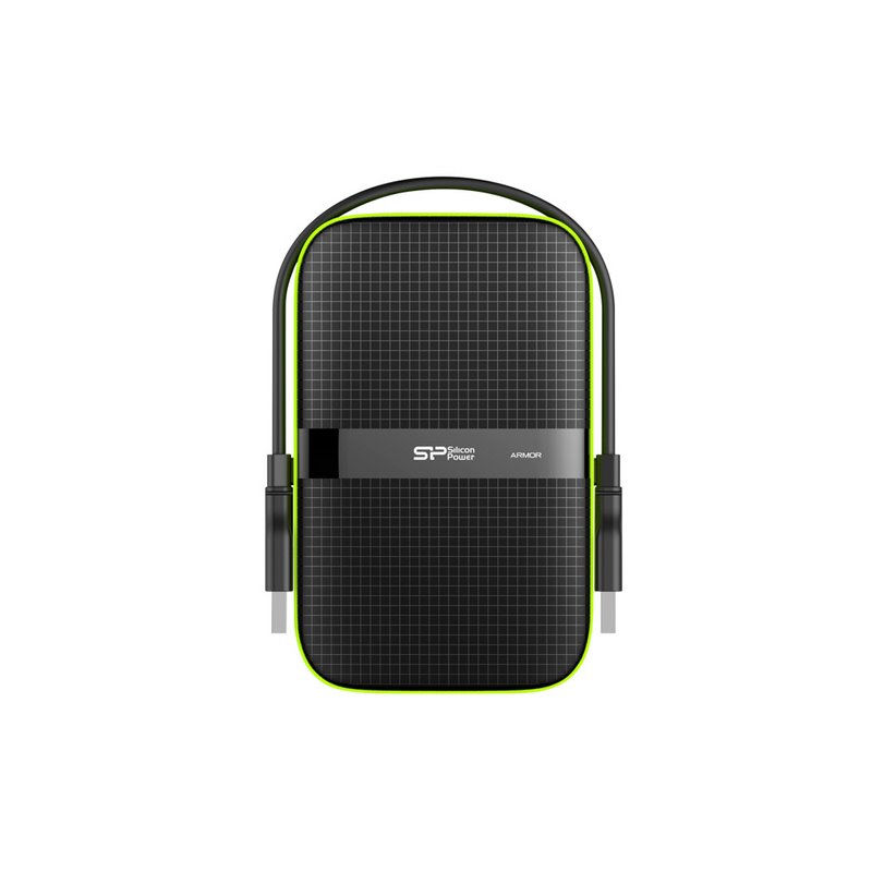 Dysk zewnętrzny SILICON POWER ARMOR A60 5TB 2.5" USB 3.2 5400 OBR/MIN GREEN-BLACK (SP050TBPHDA60S3K)