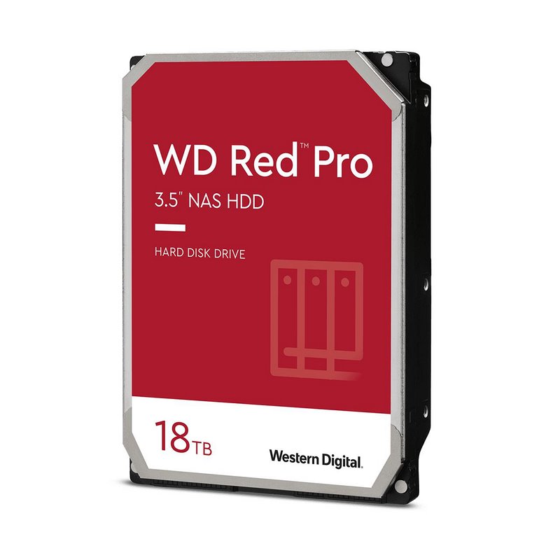 Dysk HDD WD RED PRO WD181KFGX (18 TB ; 3.5"; 512 MB; 7200 OBR/MIN)