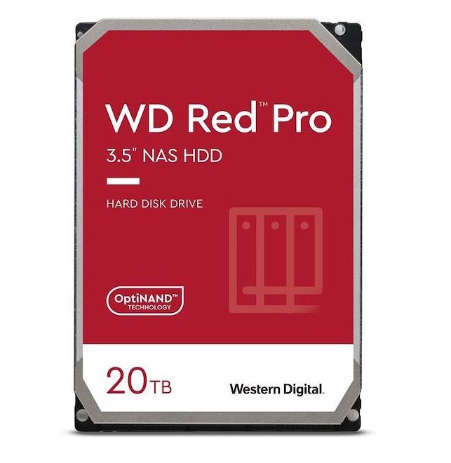 Dysk HDD WD Red Pro WD201KFGX (20 TB ; 3.5"; 512 MB; 7200 obr/min)