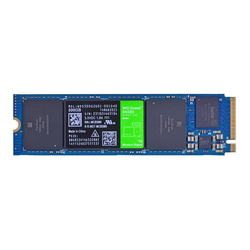 Dysk SSD WD GREEN SN350 WDS500G2G0C (500GB ; M.2 ; PCIE NVME 3.0 X4)