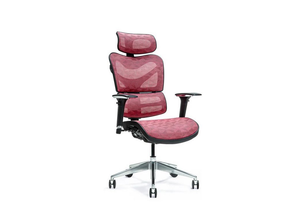 Ergonomiczny fotel biurowy ERGO 600 czerwony (JNS-726B RED)