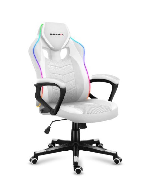 Fotel gamingowy Huzaro Force 2.5 RGB WHITE MESH (HZ-FORCE 2.5 RGB WHITE MESH)