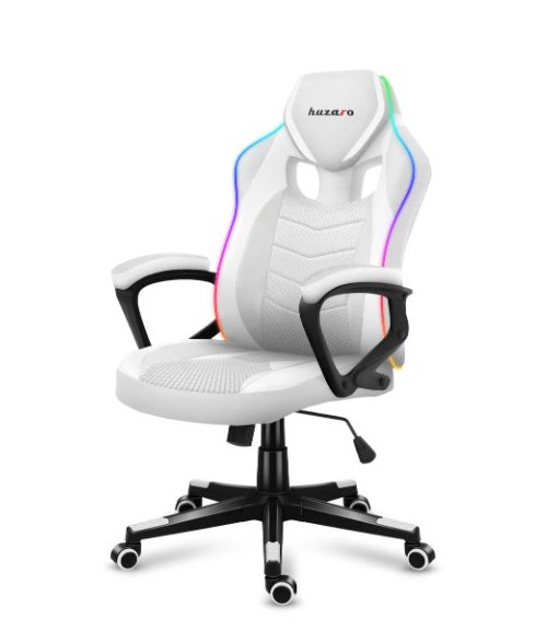 miniatura Fotel gamingowy Huzaro Force 2.5 RGB WHITE MESH (HZ-FORCE 2.5 RGB WHITE MESH)