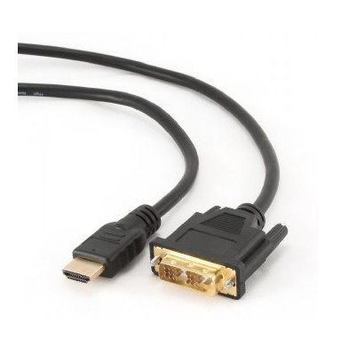 Kabel GEMBIRD CC-HDMI-DVI-6 (HDMI M - DVI-D M; 1,8m; kolor czarny)