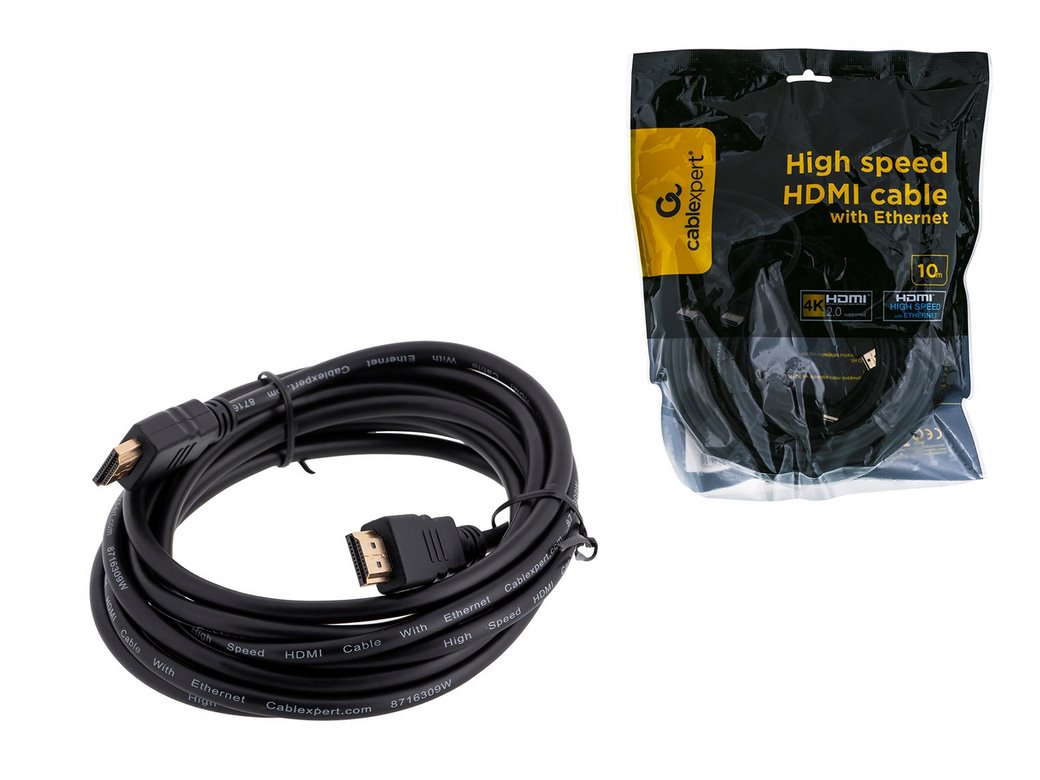 Kabel GEMBIRD CC-HDMI4-10M (HDMI M - HDMI M; 10m; kolor czarny)