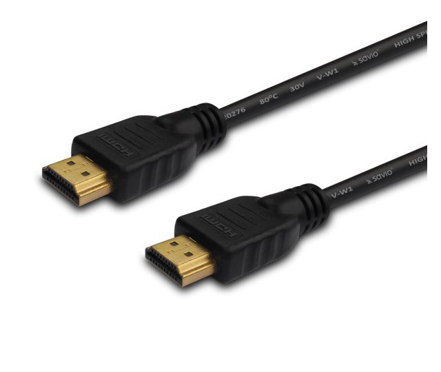 Kabel SAVIO cl-37 (HDMI M - HDMI M; 1m; kolor czarny)