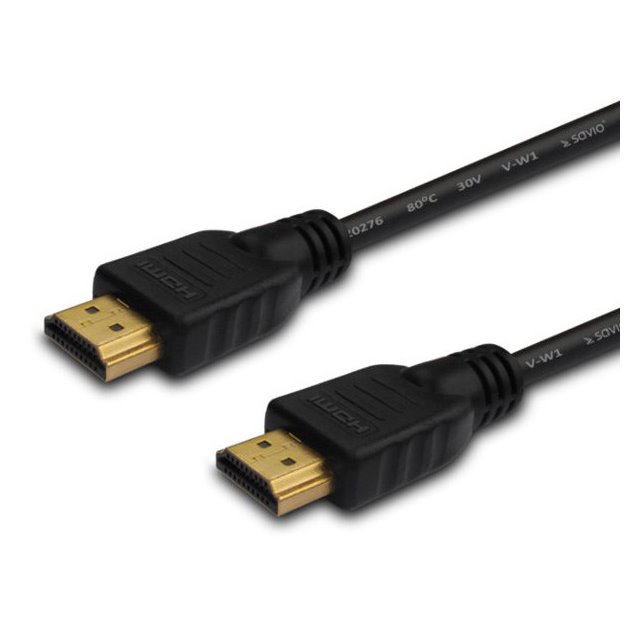 Kabel SAVIO cl-75 (HDMI M - HDMI M; 20m; kolor czarny)