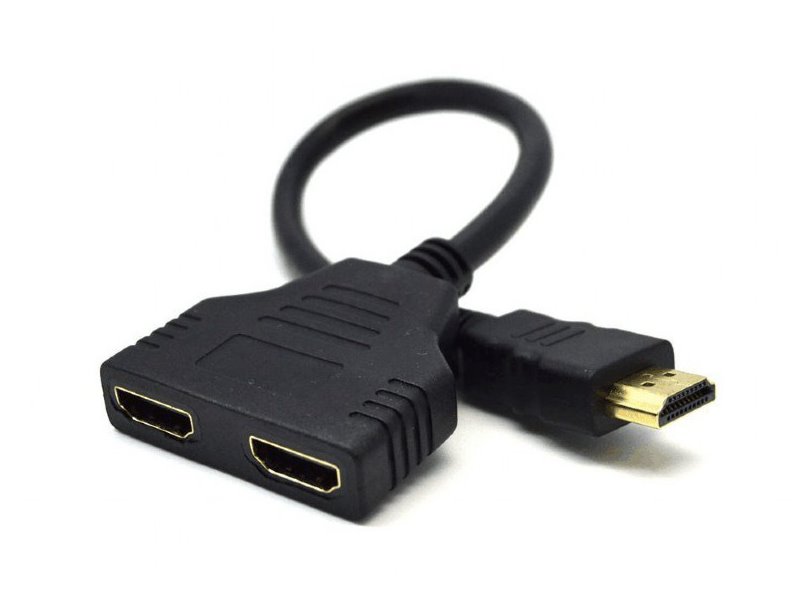 Adapter GEMBIRD DSP-2PH4-04 (HDMI M - 2x HDMI F; 0,20m; kolor czarny)