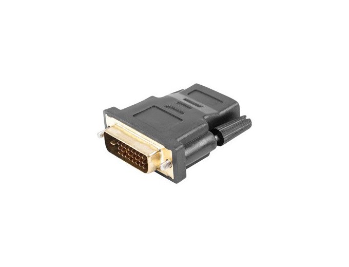 Adapter Lanberg AD-0010-BK (HDMI F - DVI-D (24+1) M; kolor czarny)