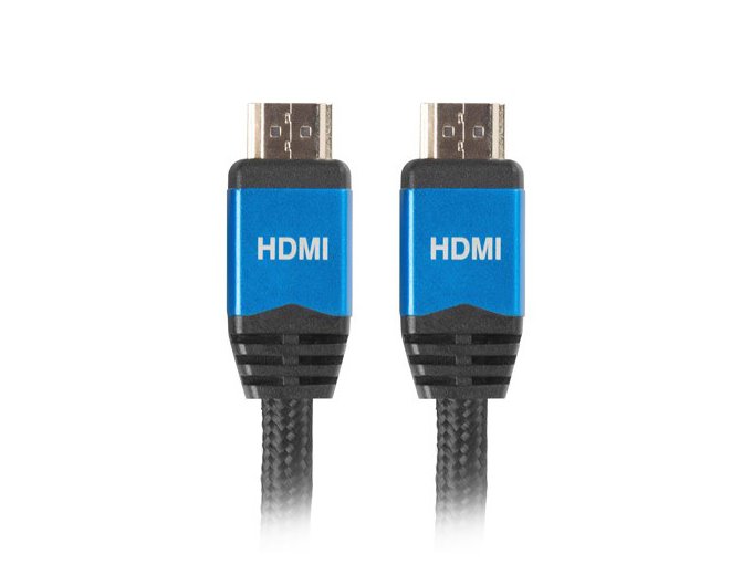 Kabel Lanberg Premium CA-HDMI-20CU-0010-BL (HDMI M - HDMI M; 1m; kolor czarny)