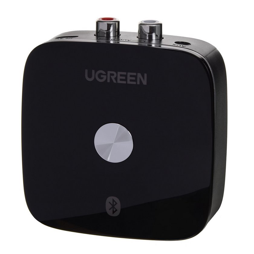 Adapter odbiornik UGREEN BLUETOOTH 5.0 2XRCA JACK 3,5MM, APTX CZARNY (40759)