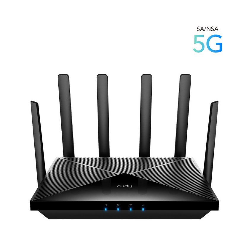 miniatura Router CUDY P5_EU LAN GIGABIT AX3000 WIFI 6 MESH 5G DUAL SIM