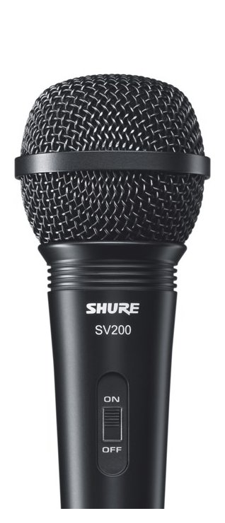 SHURE SV200 - MIKROFON DYNAMICZNY, UNIWERSALNY, KARDIOIDALNY, WŁĄCZNIK, KABEL