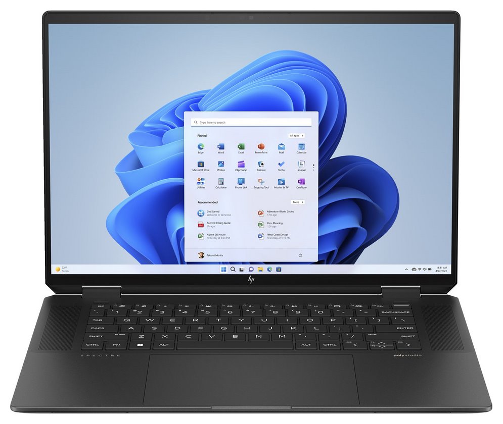 Notebook HP Spectre x360 16-aa0008nw Ultra 7 155H 16,0"2.8K OLED Touch 400nits 120Hz 32GB DDR5 SSD 2TB Intel Arc 9MP Windows 11 PRO 2Y Nightfall Black (A58T2EA)