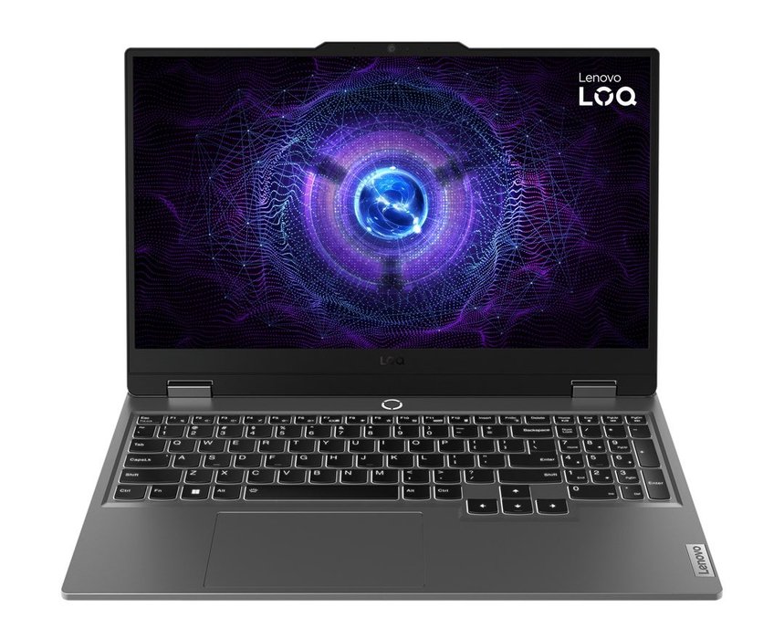 Notebook Lenovo LOQ 15IAX9 i5-12450HX 15.6" FHD IPS 300nits AG 144Hz 16GB DDR5 4800 SSD 512GB GeForce RTX 4060 8GB (bez systemu operacyjnego) Luna Grey (83GS007NPB)