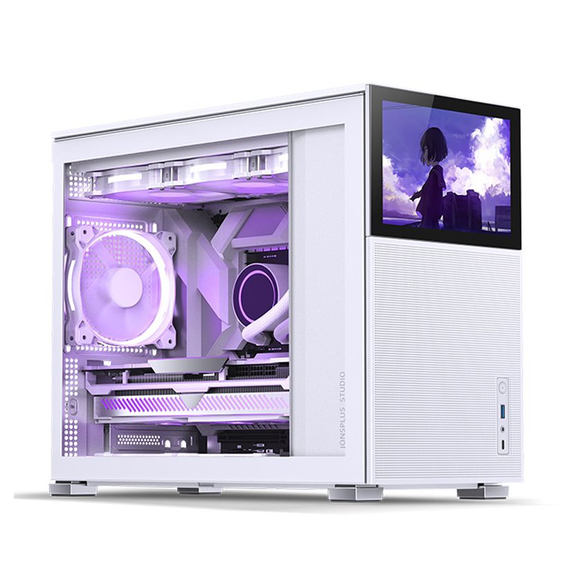 Obudowa Jonsbo D31 MESH Screen Micro-ATX Gehäuse, Tempered Glass biała (D31 MESH WHITE SC)