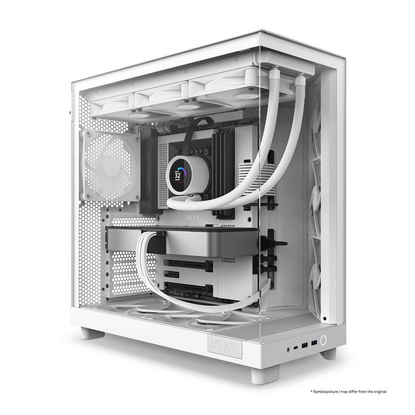 miniatura Obudowa NZXT H6 FLOW MIDI TOWER Z OKNEM BIAŁA (CC-H61FW-01)