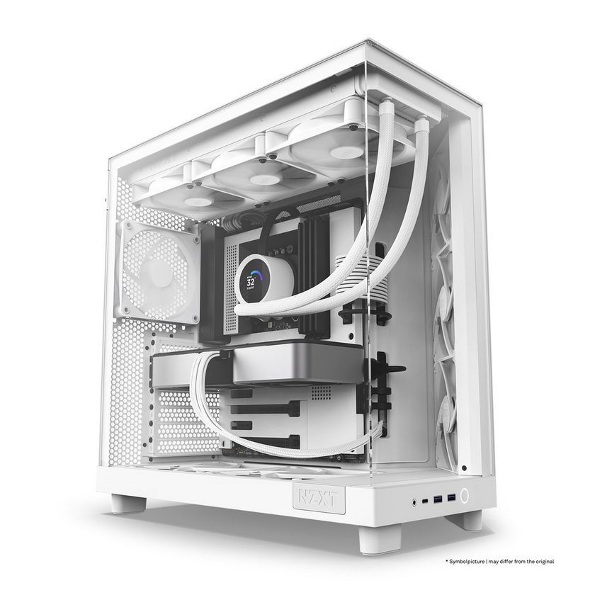 miniatura Obudowa NZXT H6 FLOW MIDI TOWER Z OKNEM BIAŁA (CC-H61FW-01)