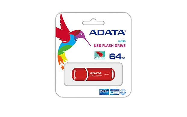 miniatura ADATA DASHDRIVE VALUE UV150 64GB USB3.0 RED (AUV150-64G-RRD)