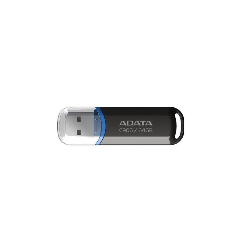 ADATA FLASHDRIVE C906 64GB USB 2.0 BLACK (AC906-64G-RBK)