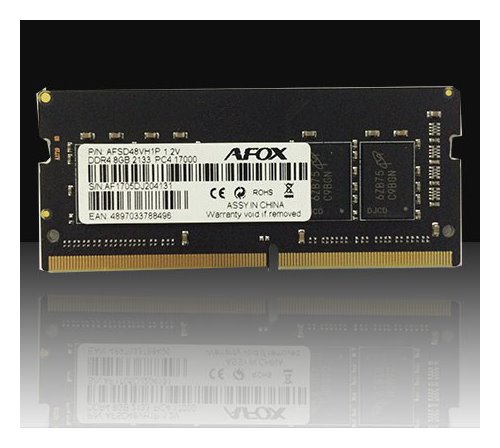 miniatura Pamięć AFOX SO-DIMM DDR4 8GB 3200MHZ AFSD48PH1P