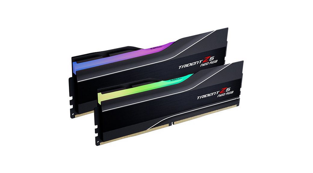 miniatura Pamięć RAM G.SKILL TRIDENT NEO AMD RGB DDR5 2X24GB 6400MHZ CL32 EXPO BLACK F5-6400J3239F24GX2-TZ5NR