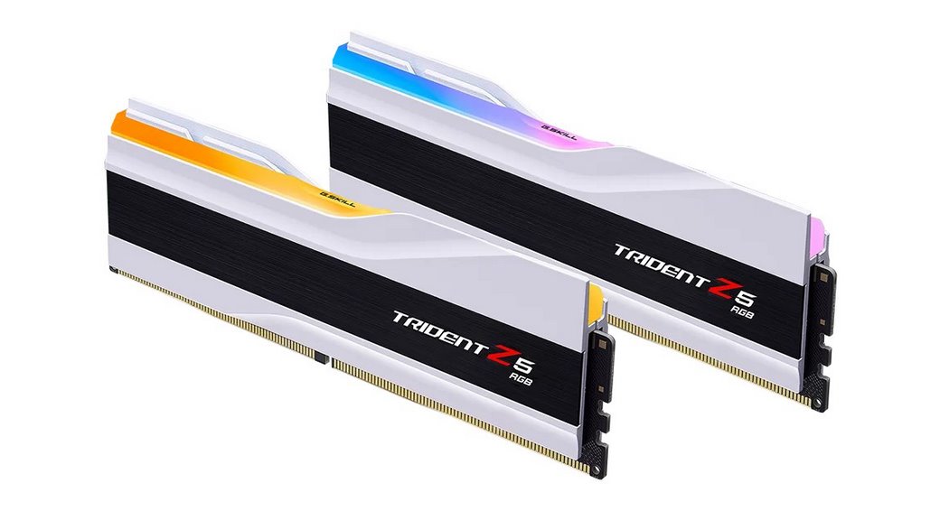 miniatura Pamięć RAM G.SKILL TRIDENT Z5 RGB DDR5 2X32GB 6400MHZ CL32 XMP3 WHITE F5-6400J3239G32GX2-TZ5RW