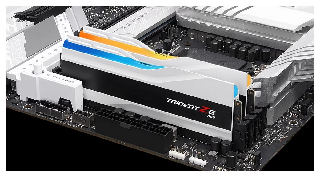 miniatura Pamięć RAM G.SKILL TRIDENT Z5 RGB DDR5 2X32GB 6400MHZ CL32 XMP3 WHITE F5-6400J3239G32GX2-TZ5RW