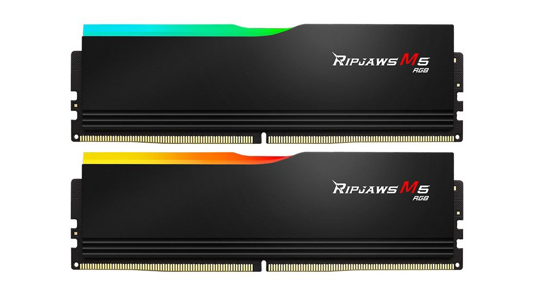 Pamięć RAM G.SKILL RIPJAWS M5 RGB DDR5 2X32GB 5200MHZ CL40 XMP3 BLACK F5-5200J4040A32GX2-RM5RK