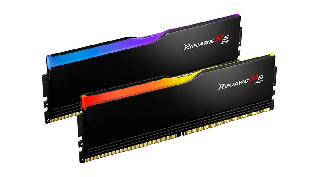 Pamięć RAM G.SKILL RIPJAWS M5 RGB DDR5 2X32GB 5600MHZ XMP3 BLACK F5-5600J4645A32GX2-RM5RK