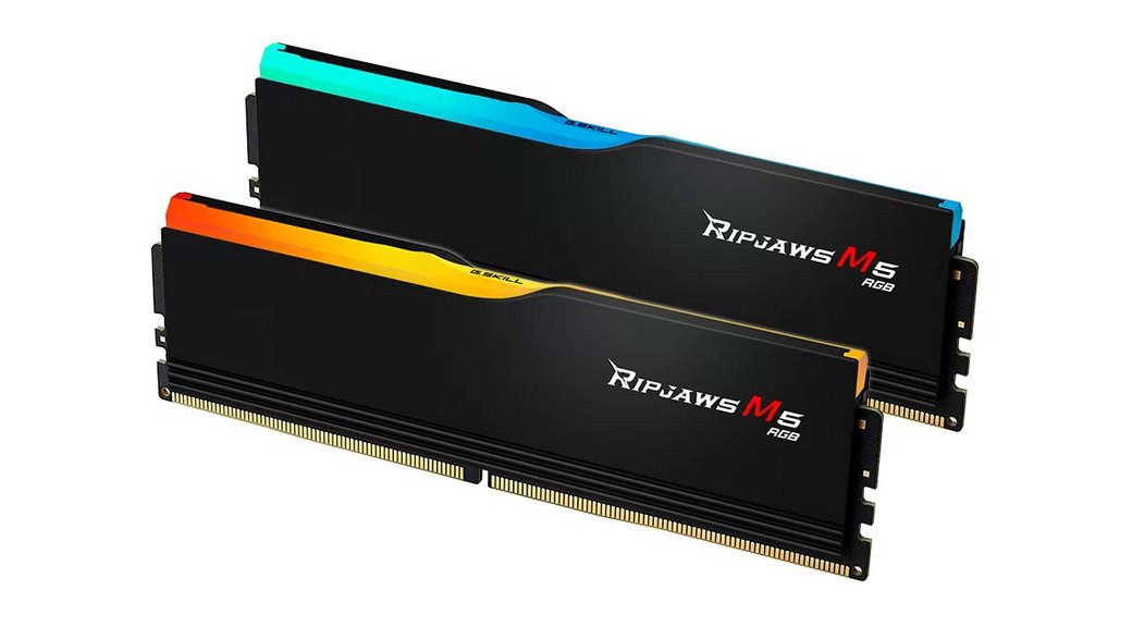 miniatura Pamięć RAM G.SKILL RIPJAWS M5 RGB DDR5 2X48GB 5200MHZ CL40 XMP3 BLACK F5-5200J4040A48GX2-RM5RK