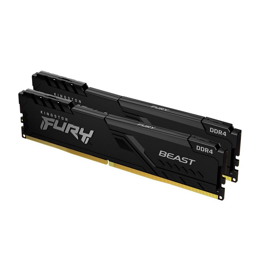 Pamięć RAM KINGSTON 16GB 2666MHz DDR4 CL16 DIMM (Kit of 2) FURY Beast Black KF426C16BBK2/16