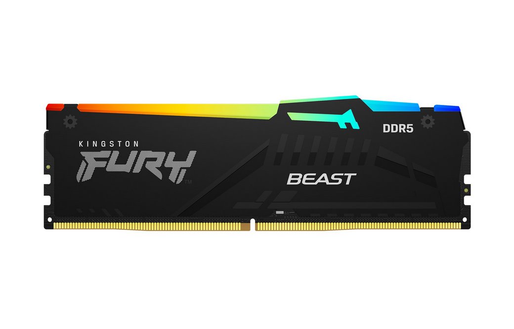 miniatura Pamięć RAM KINGSTON DDR5 32GB 5600MHz CL40 KITx2 FURY Beast RGB (KF556C40BBAK2-32)