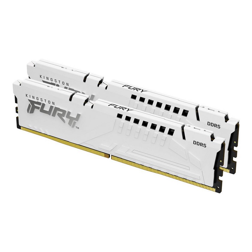 miniatura Pamięć RAM Kingston DDR5 64GB 5600MHZ CL36 FURY BEAST WHITE EXPO KITX2 (KF556C36BWEK2-64)