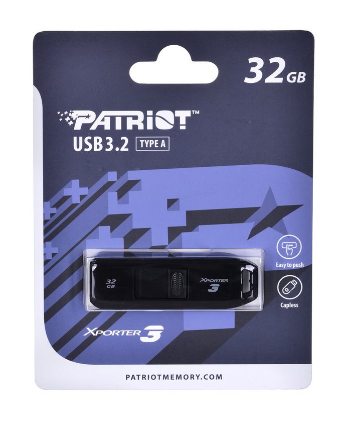 PARTIOT FLASHDRIVE XPORTER 3 32GB TYPE A USB3.2 (PSF32GX3B3U)