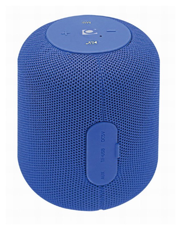 GEMBIRD PRZENOŚNY GŁOŚNIK BLUETOOTH SPK-BT-15-B RMS 5W, WBUDOWANY MIKROFON, KOLOR NIEBIESKI, USB, AUX, MICROSD