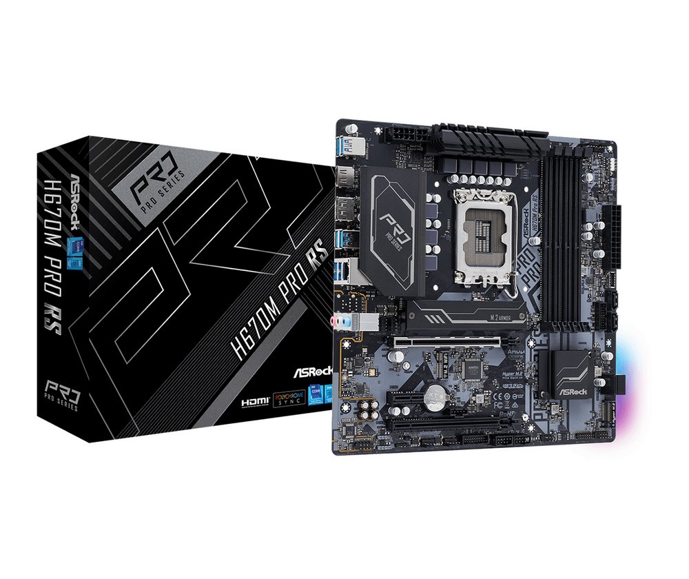 miniatura Płyta główna ASROCK H670M PRO RS LGA 1700 MATX