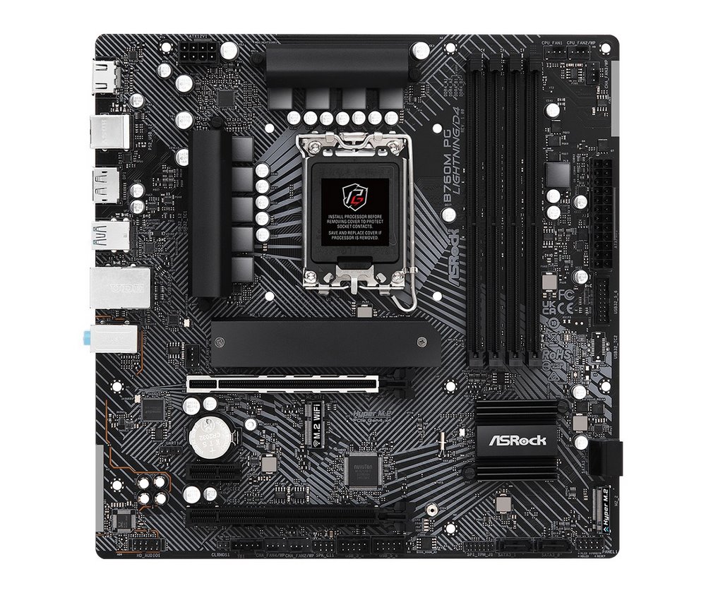 miniatura Płyta główna ASROCK B760M PG LIGHTNING/D4 LGA 1700 mATX