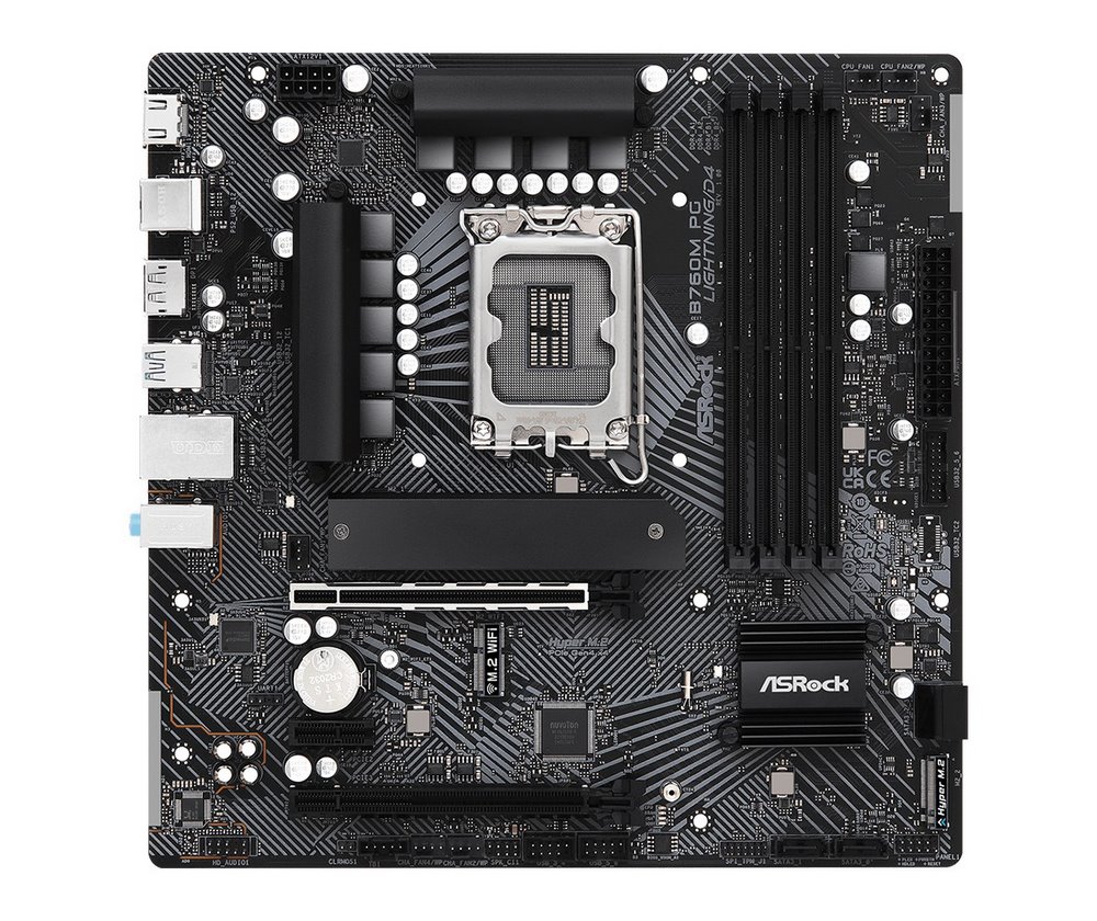 miniatura Płyta główna ASROCK B760M PG LIGHTNING/D4 LGA 1700 mATX